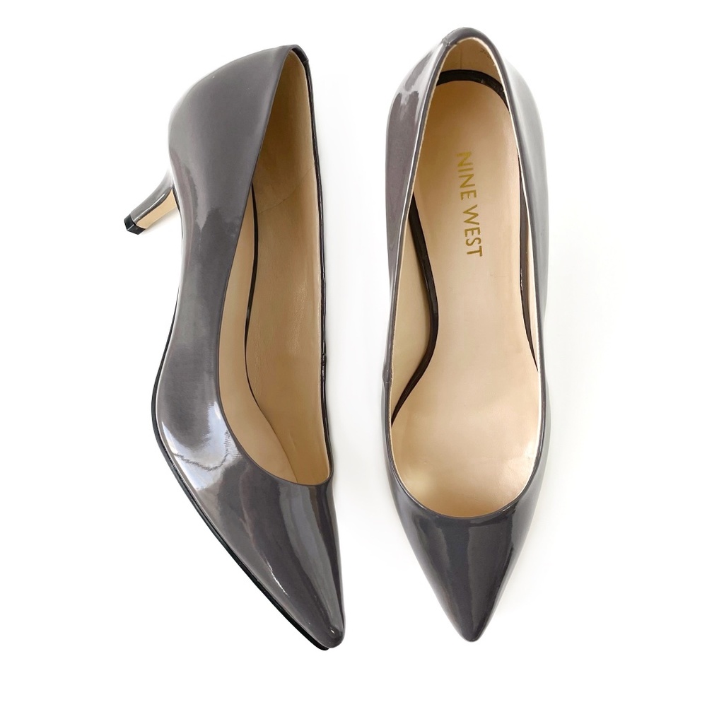 Nine West Women's Xeena Dress Pumps, Size 6, Gray Color, EUC